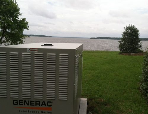 36kw generac generator with a water view in richmond county