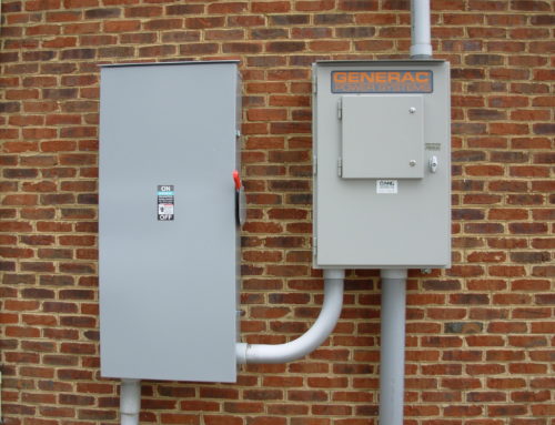 400 amp transfer switch installed by NNG at bank of lancaster montross branch