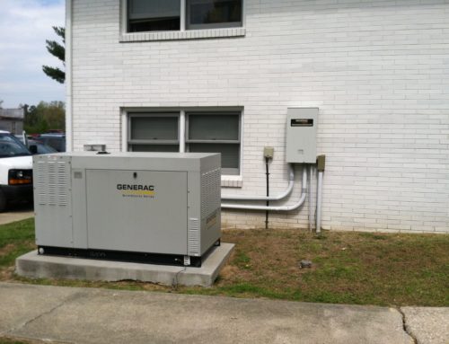 45 kw generac commercial generator and transfer switch for small business in urbanna