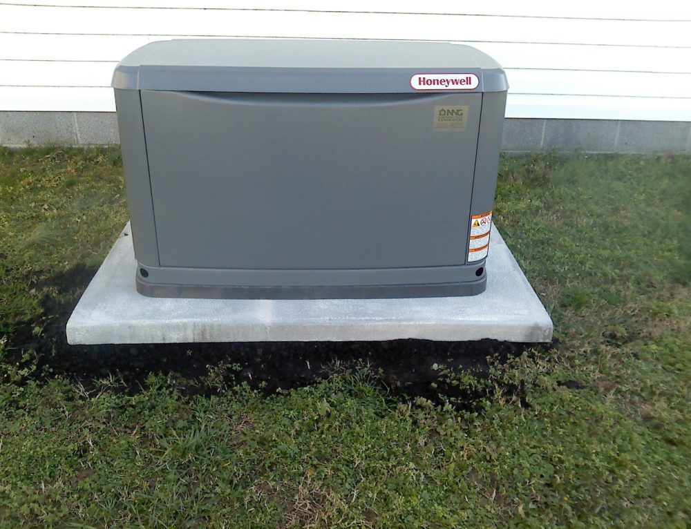 GE generator on a home for power outages NNG Automatic Standby Generators